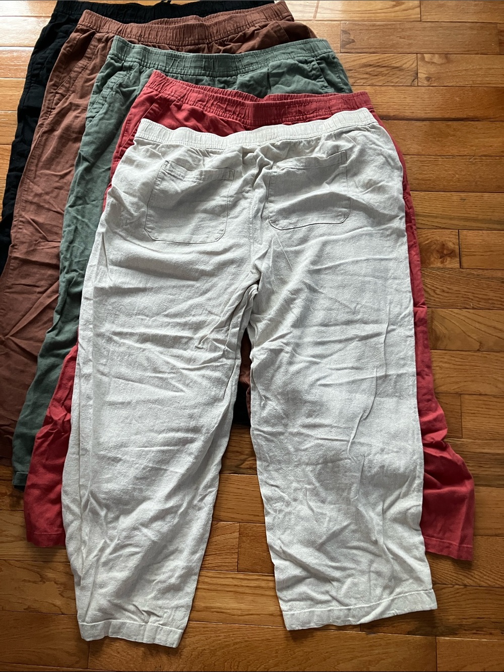 Old Navy - Bundle of 5 Women’s High-Rise Wide Leg Linen Pants - XL - Picture 2 of 7
